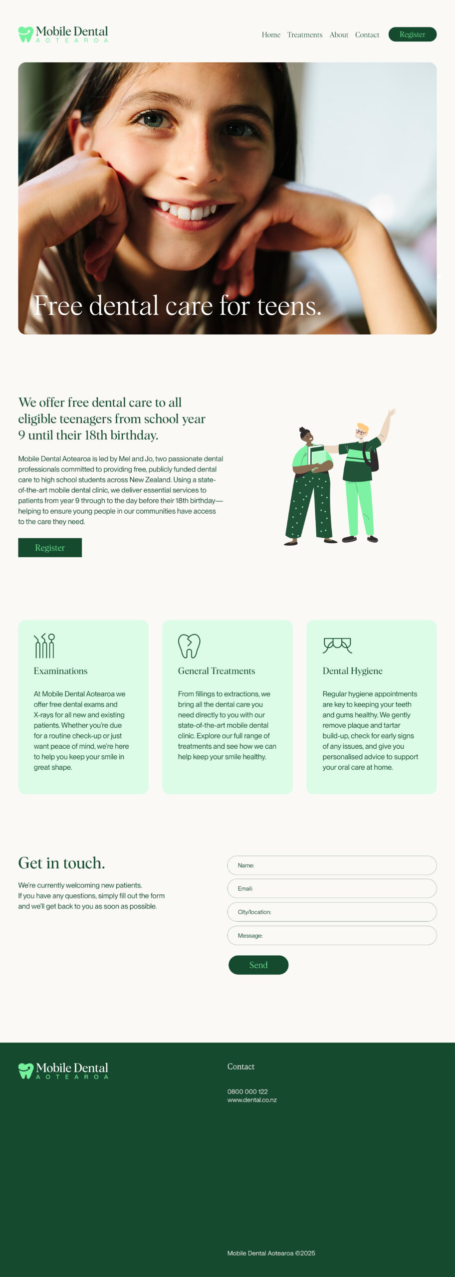 Mobile Dental Website Design