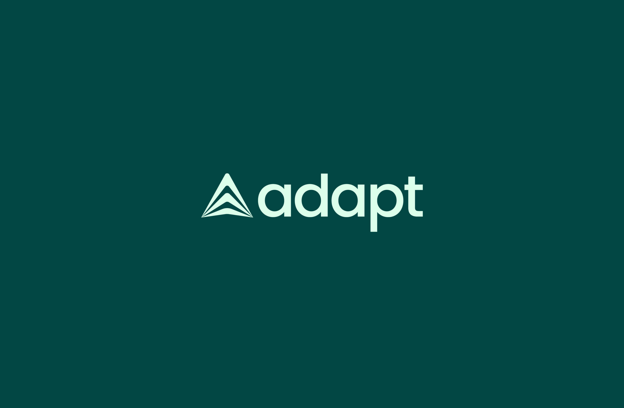 modern logo with an icon on dark green background