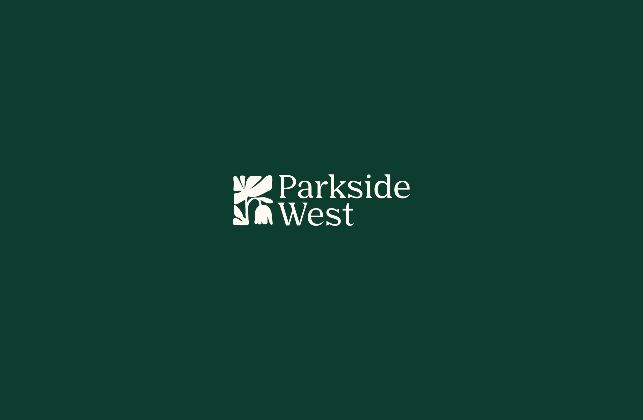 white logo designed on green background